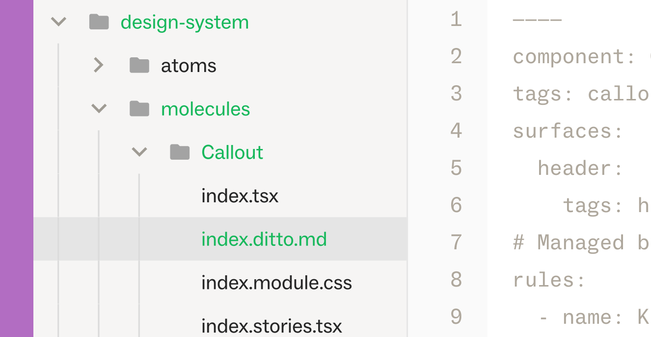Integrate alongside UI components, right in code